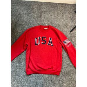Gap Team USA Olympic Crewneck Sweatshirt Red Small USA Flag Patriotic